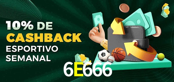 10% de bônus de cashback na 6E666